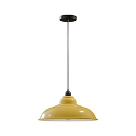 DC VOLTAGE Vintage Industrial Single Head Hanging Pendant Light E27 Metal Shade and Adjustable Cable for Bedroom Living Room Dining Room café bar and Restaurant