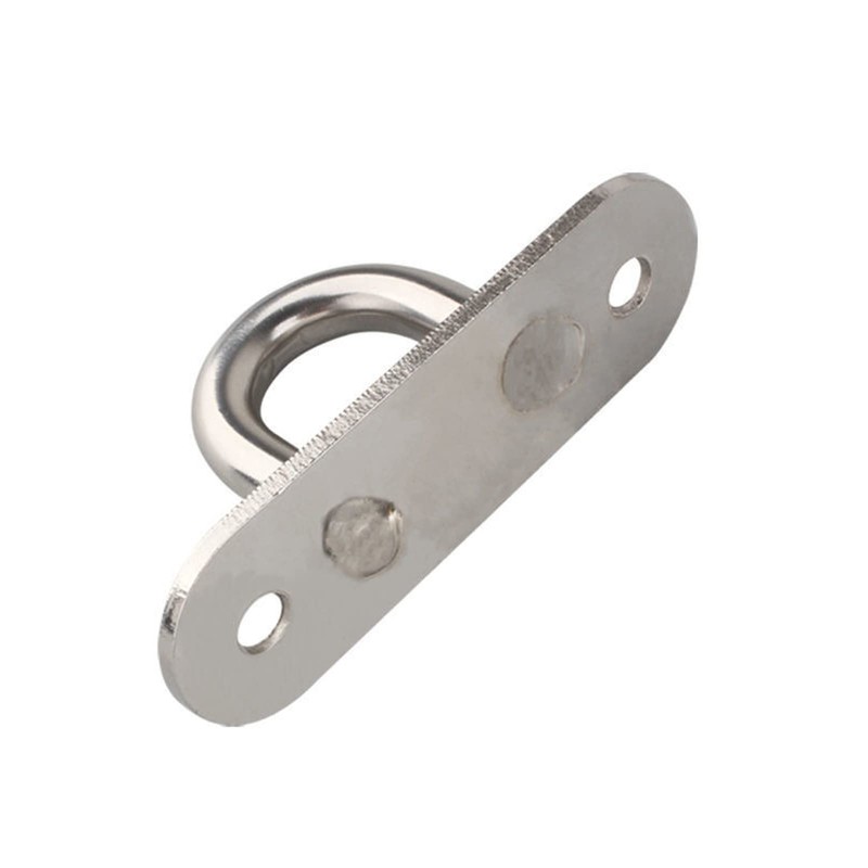 Yesmin 4pcs 304 Stainless Steel Eye, Oblong Pad Eye Plate