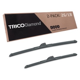 TRICO Diamond 26" + 18" Pair Pack, High Performance Automotive Replacement Windshield Wiper Blades For My Car (25-2618), Easy DIY Install & Superior Road Visibility