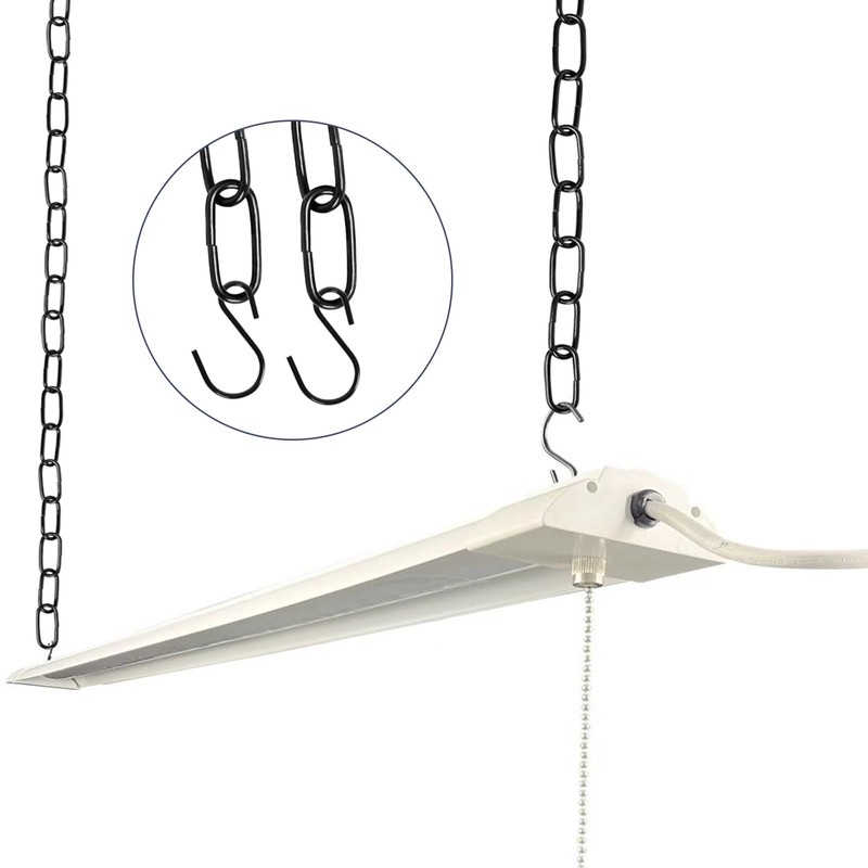 ENATECLITE Black Hanging Plant Chains Kit, 10-Inch Adjustable Plant Hangers