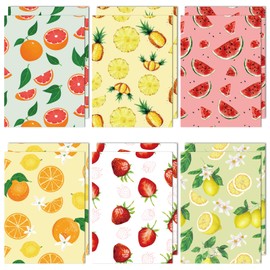 Fruit Design File Folders Colorful Fruit Pocket Folders Set Pineapple Strawberry Watermelon Orange File Folders for Office Supplies Teachers School Office Gifts Supplies Assorted Styles 12 Count