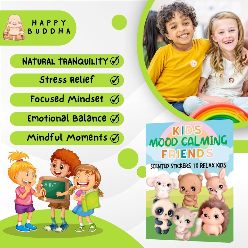 Generic Mood Calming Stickers for Kids/Adults (90 Pack) C All