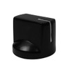 FLEOR 6pcs Black Plastic Guitar Amp Knobs Flat Flush Head