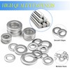 600 Pieces 304 Stainless Steel Flat Washers Set, Washers for