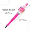 5PC Funny Bead Ink Ball Point Pens with Sayings for
