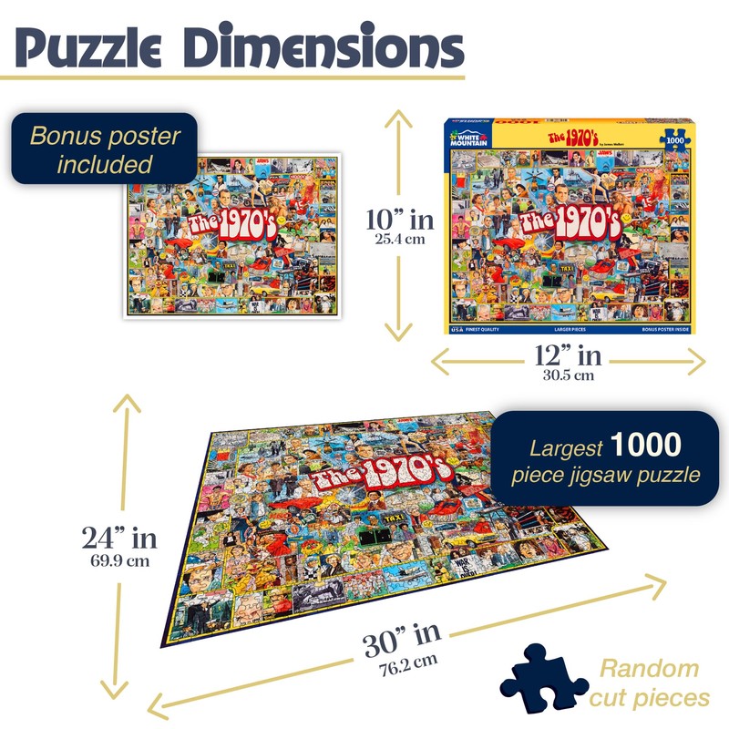 White Mountain Puzzles The Seventies - 70s Themed Jigsaw Puzzle