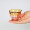 Aderia F-71846 Tsugaru Vidro Sake Cup Guinomi, Akane Sora, 3.2