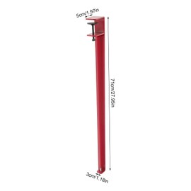 AOOCHU Adjustable Metal Table Legs,Tables Clamp Legs 28In F-Shaped 4Pcs with Foot Pads for Dining/Computer/Office Desk, Suitable Table Boards Thickness Within 4.5Cm/1.77In Max-Load 110.23Lbs (Red)