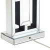 360 Lighting 29" Tall Rectangular Modern End Table Lamp Mirrored