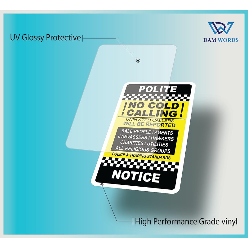 No Cold Caller Sign - Keep Unwanted Calls at Bay!