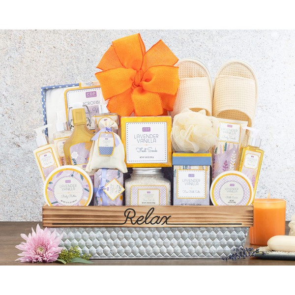 Lavender Vanilla Spa Experience Gift Basket by Wine Country Gift Baskets