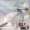 Soap Dish, Soap Holder Self Draining Leaf Shape Soap Dishes,