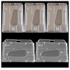 Double Sided Plastic Card Holder,Osuter 20 PCS ID Card Holders,Waterproof