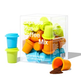 Sturnbird Express Plus Instant Coffee, Specialty Cold Brew Freeze-dried Coffee, Medium/Dark/French Roast, 100% Arabica, Hot/Cold Brew or Milk Compatible, 27 Single-Serve Packets