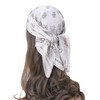 FAIRYGATE Damen Bandana Halstuch Platz Seidentuch Drucken Tuch Schal Kopftuch