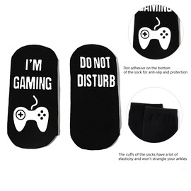 HYCLES Funny Socks Novelty Socks for Men Women -Do Not Disturb I'm Watching Football/Gaming/Retired, Cotton Non-Slip Calf Socks Football Lovers Gifts Dad Birthday Gifts Mens Gifts