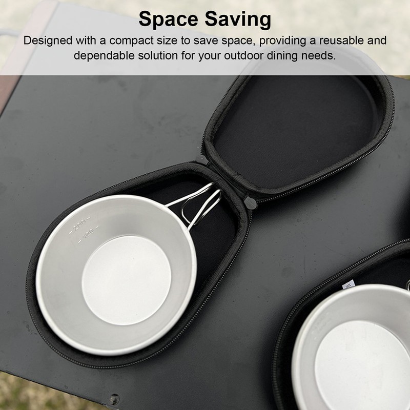 Camping Bowls Storage Bag Versatile Portable Space Saving Cutlery Tableware