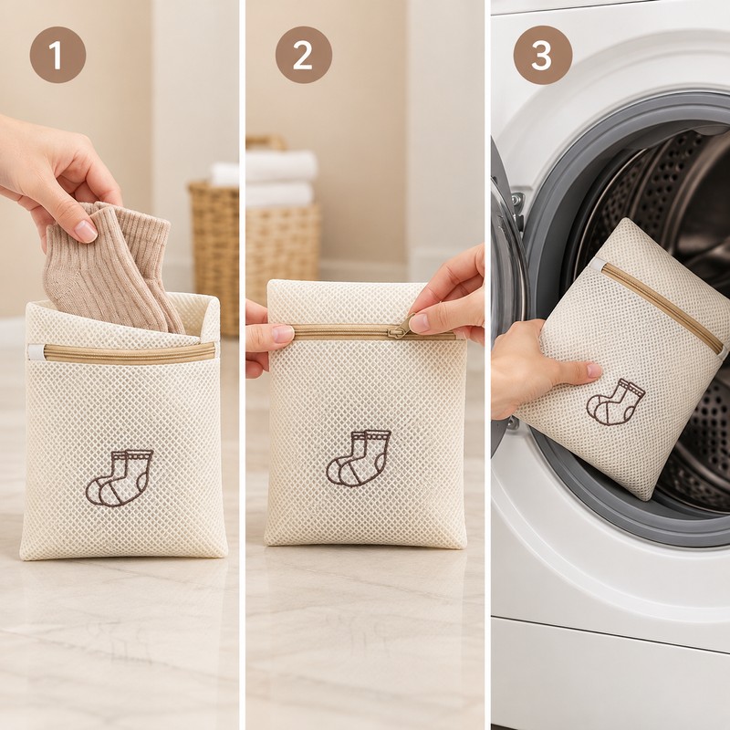 Reusable Fine Mesh Laundry Bags for Delicate Clothes – Polyester