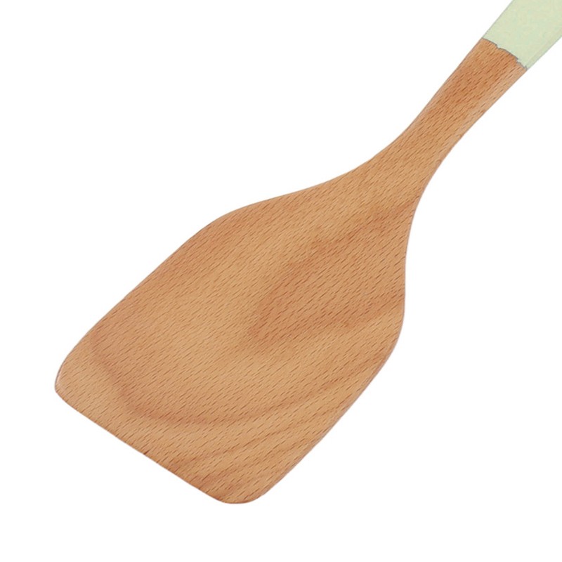 3Pcs Wooden Spatula Set Heat Resistant Light Weight Kitchen Cooking
