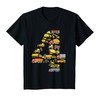 Kids 4th Birthday Boy Construction Excavator Vehicles 4 Years T-Shirt