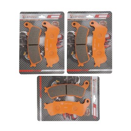 Lefossi Carbon Fiber Motorcycle Brake Pads Front Rear For Honda CBF1000 (ABS Models) A 2006 2007 2008 2009 2010 S/T (07-12) FA388FR