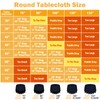 6 Pack 90 In Round Navy Blue Tablecloths - Reusable