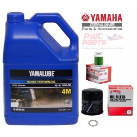 YAMAHA F75 F90 F115 F115B Outboard Oil Change Kit 4M Fuel Filter LUB-MRNMD-KT-1