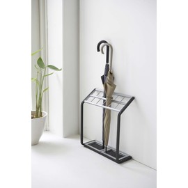 YAMAZAKI home 12-Slot Metal Umbrella Holder Silver