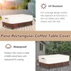 Osileyo Outdoor Patio Coffee Table Cover, Waterproof Rectangular Patio Side
