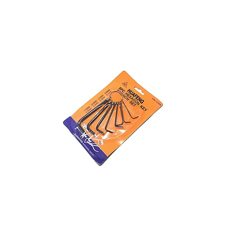 Indigo Soul 8 PCS Allen Hex Wrench Key Set Metric