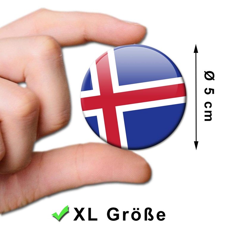 Iceland Flag Fridge Magnet Country Flags Travel Souvenir Fridge Magnet