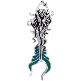 Jewelry Trends Beautiful Atlantis Mermaid Sterling Silver Pendant by Selina Fenech