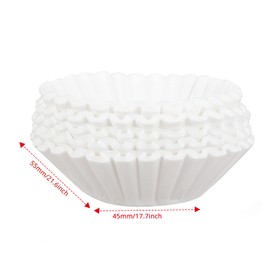 DEFUTAY 1-4 Cup Coffee Filters,Cup Basket Coffee Filters,Natural Unbleached