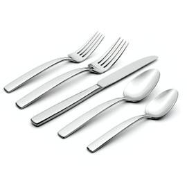 Oneida Kassia Piece Flatware Set, 20 Count, Silver