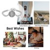 DOTBJ 925 Sterling Silver St Benedict Medal Bracelet for Men