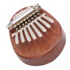 8 Tone Kalimba Thumb Piano C Key Mini Portable Mahogany