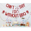 LANKBACK Can't Say I Do Without BBQ Banner Engagement Wedding