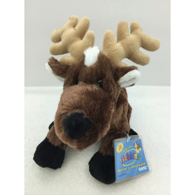 Webkinz Reindeer (HM137) Plush Stuffed Animal New Sealed Tag with