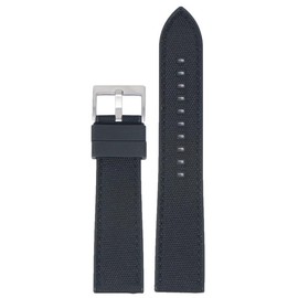 DASSARI Sailcloth FKM Hybrid Watch Band Strap - Black - 20mm