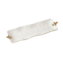 Fleur-De-Lis Rectangular Serving Piece, 21.75" x 6.5" x 1.75"