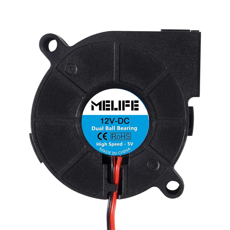 4 Pack Brushless Dual Ball Bearing Blower Fan, MELIFE 12V