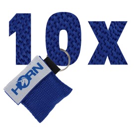 Horn Key – Faceshield in Key Fob Pack of 10 blue