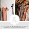 100pcs Clear Non Slip Silicone Clothes Hanger Grips Increased Friction
