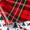 RUSPEPA Christmas Reversible Wrapping Paper Roll, Mini Roll, Classic Red