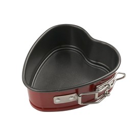 Zenker Mini Tortiera con cerniera a Forma di Cuore, mini stampo da forno per piccole torte e dolci, teglia in acciaio al carbonio con rivestimento antiaderente, 10,5 x 11 x 5 cm