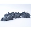 3D Vikings 7 Piece Barrack Obstacle Set: Industrial Style Scenario