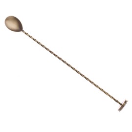Barfly M37018ANG Muddle Bar Spoon, Muddler, Antique Gold