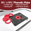 Premium 1-3/8 inch Thick Router Table with Router Plate with