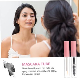 Ipetboom 4sets Refillable Mascara Tubes and Eyeliner Bottles Empty Containers Wands for Eyelash Cream Travel-friendly Makeup Storage for