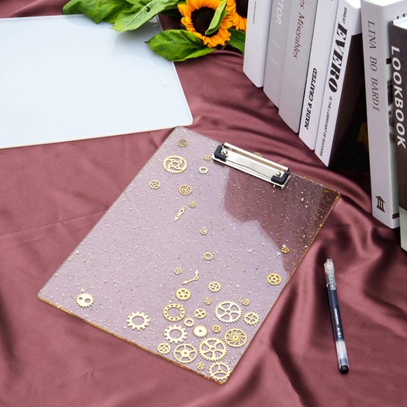 DIYBravo Clip Clipboard Folder A4 Clip File Handmade Epoxy Resin